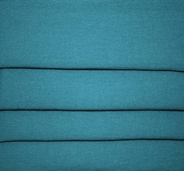 1 Yard Teal Cotton Gauze Apparel Fabric Lightweight Cotton, 48/50&#x2033; Wide