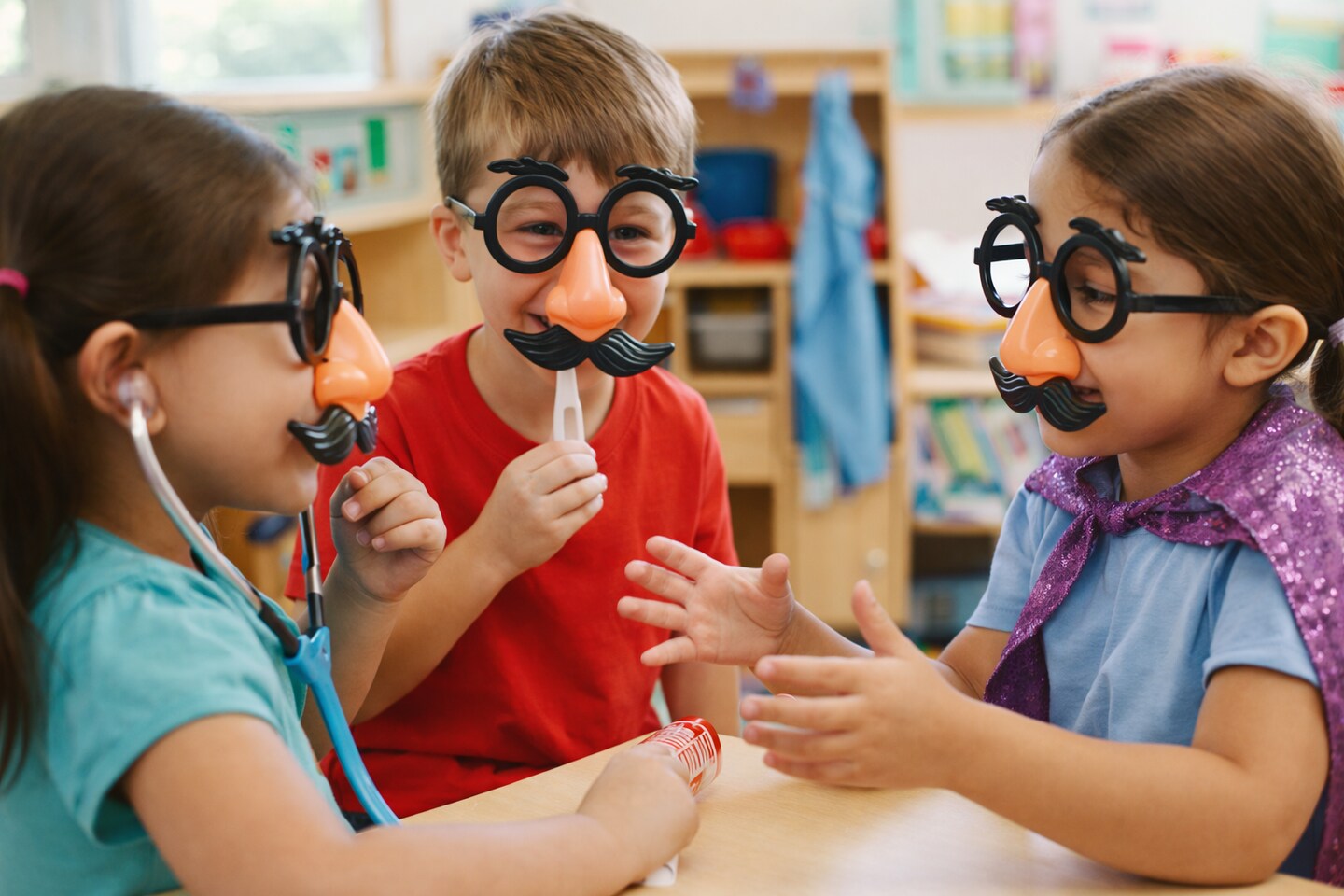 Kids Nose Glasses Disguise Set – Funny Costume Glasses with Nose & Mustache, 12 Pack