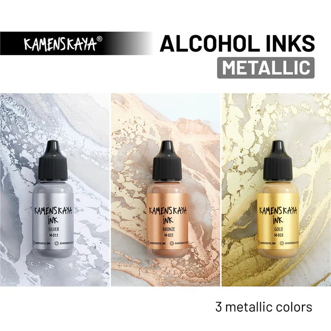 M-033 GOLD | ALCOHOL INK | METALLIC | KAMENSKAYA INK