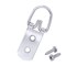 Renashed 50 Pack Heavy Duty D-Ring Picture Hangers – 2 Hole Design With Screws, For Secure Wall Hanging