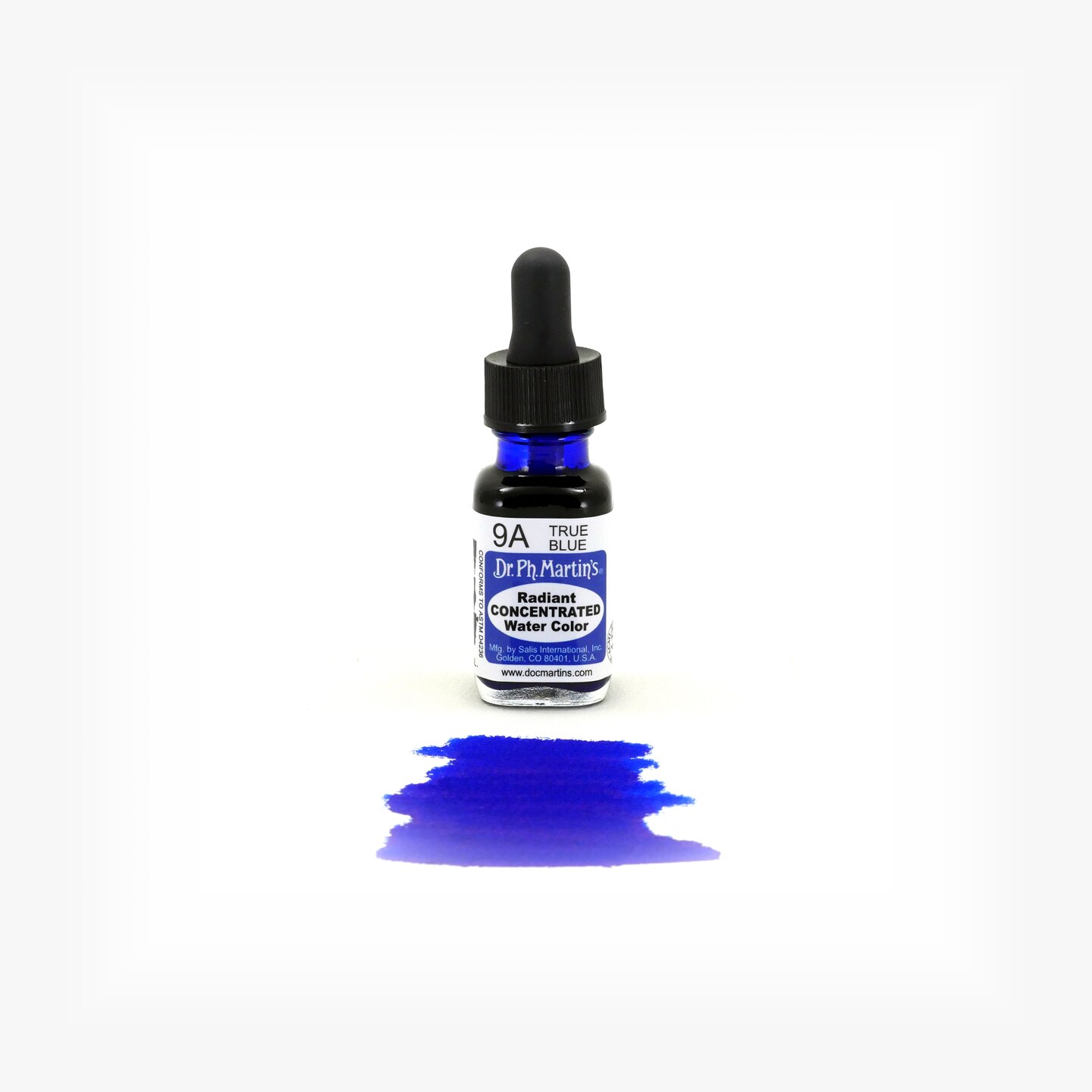 Dr. Ph. Martin's® Radiant Concentrated Water Color, ½ US fl oz, 9A True Blue, 1 Bottle