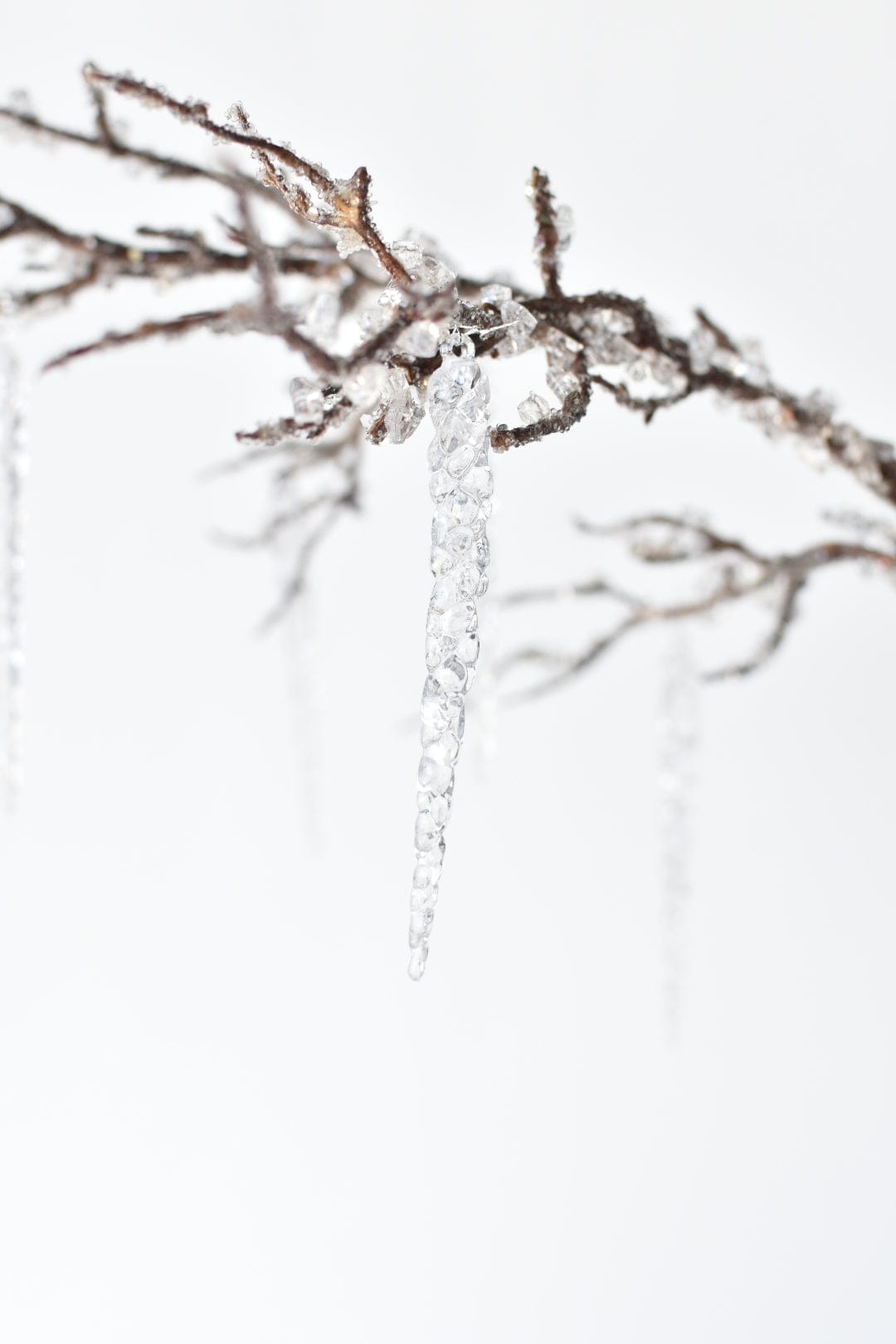 37&#x22; Iced Branch with Acrylic Icicles