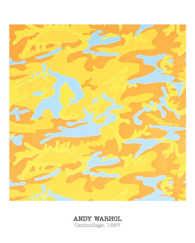 Art Print Camouflage, 1987 by Andy Warhol - Iconic Pop Art Wall