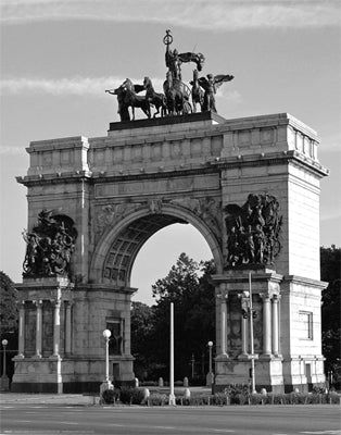 Grand Army Plaza Arch, Brooklyn by Phil Maier Wall Art D&#xE9;cor 14 x 11 Art Print