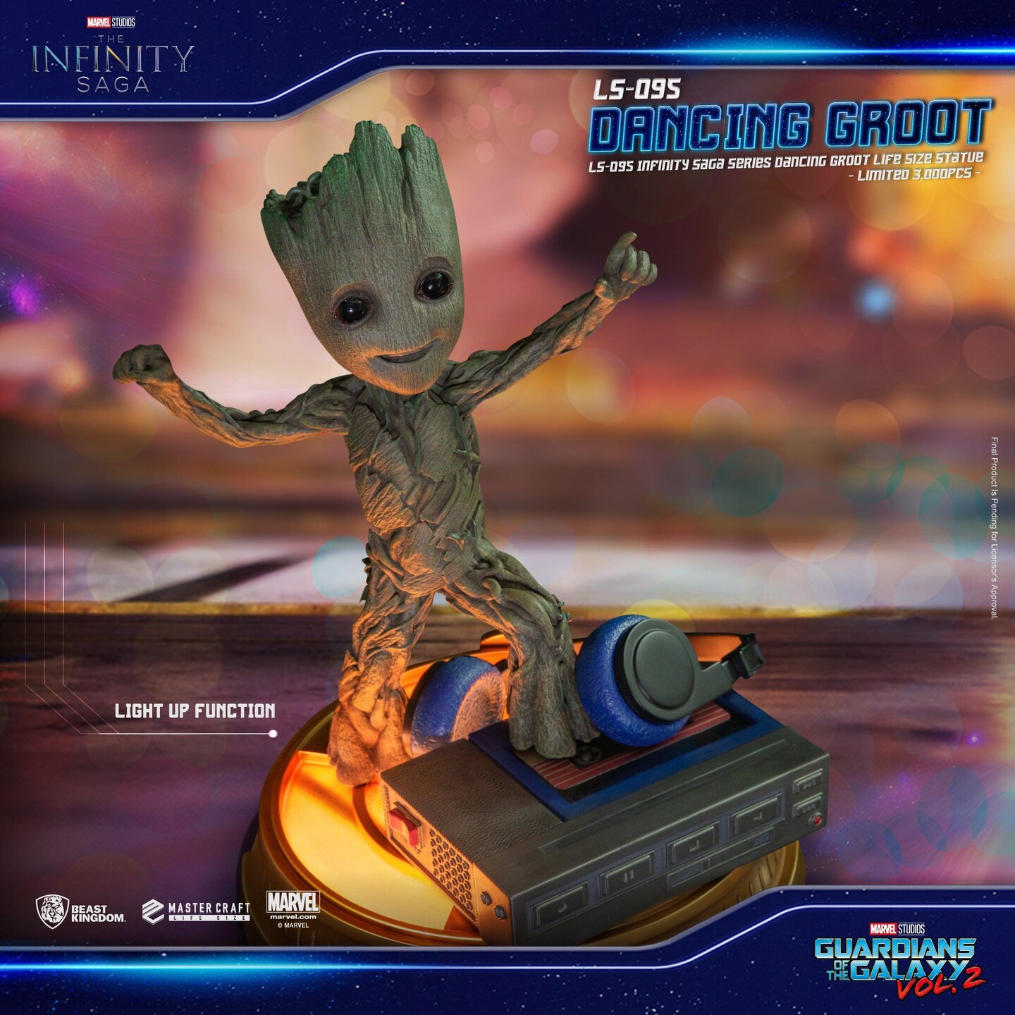 Infinity Saga Series Dancing Baby Groot 1:1 Life Size Statue