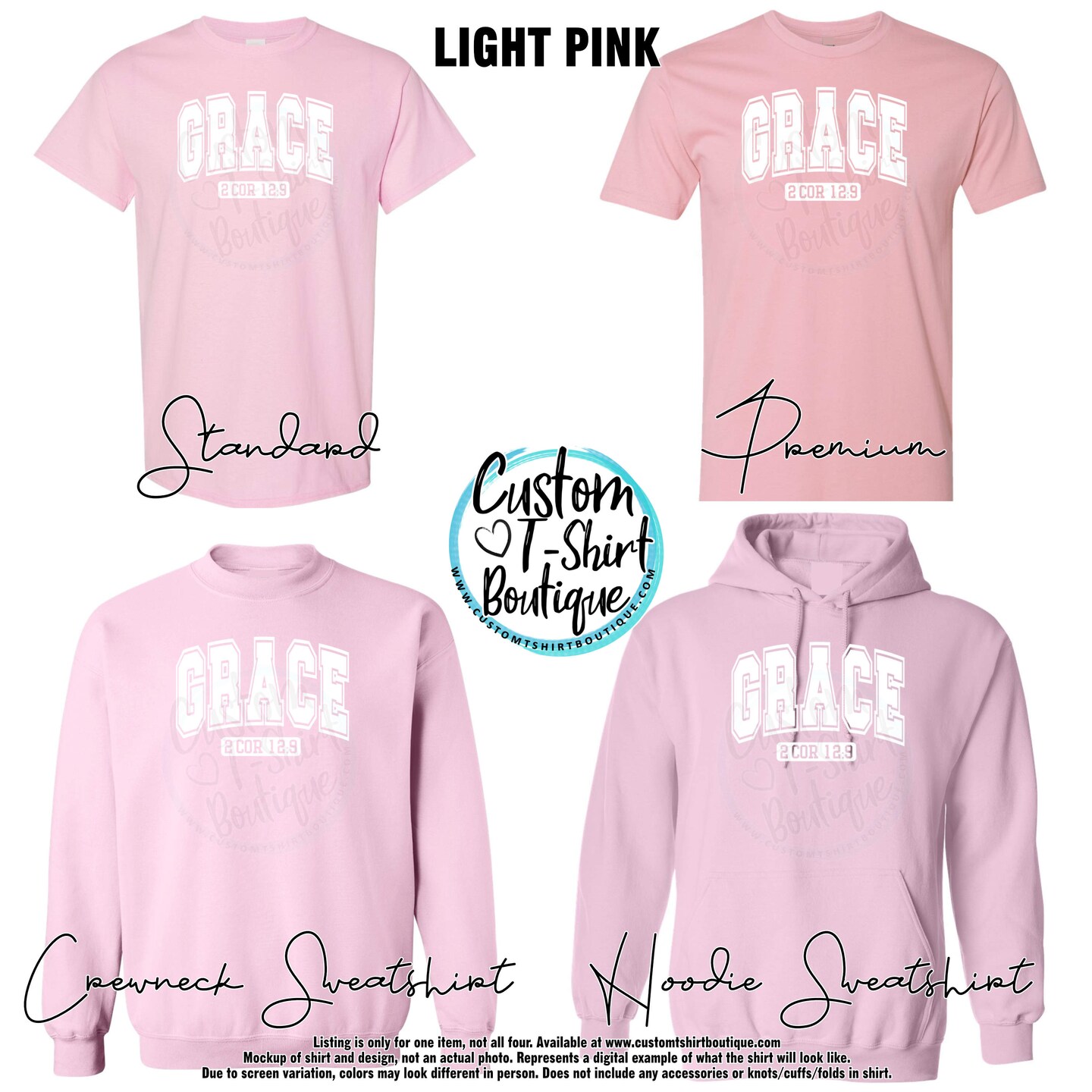 Grace Christian Faith T-Shirt, Sweatshirt, or Hoodie - Bible Scripture T-Shirt - image17