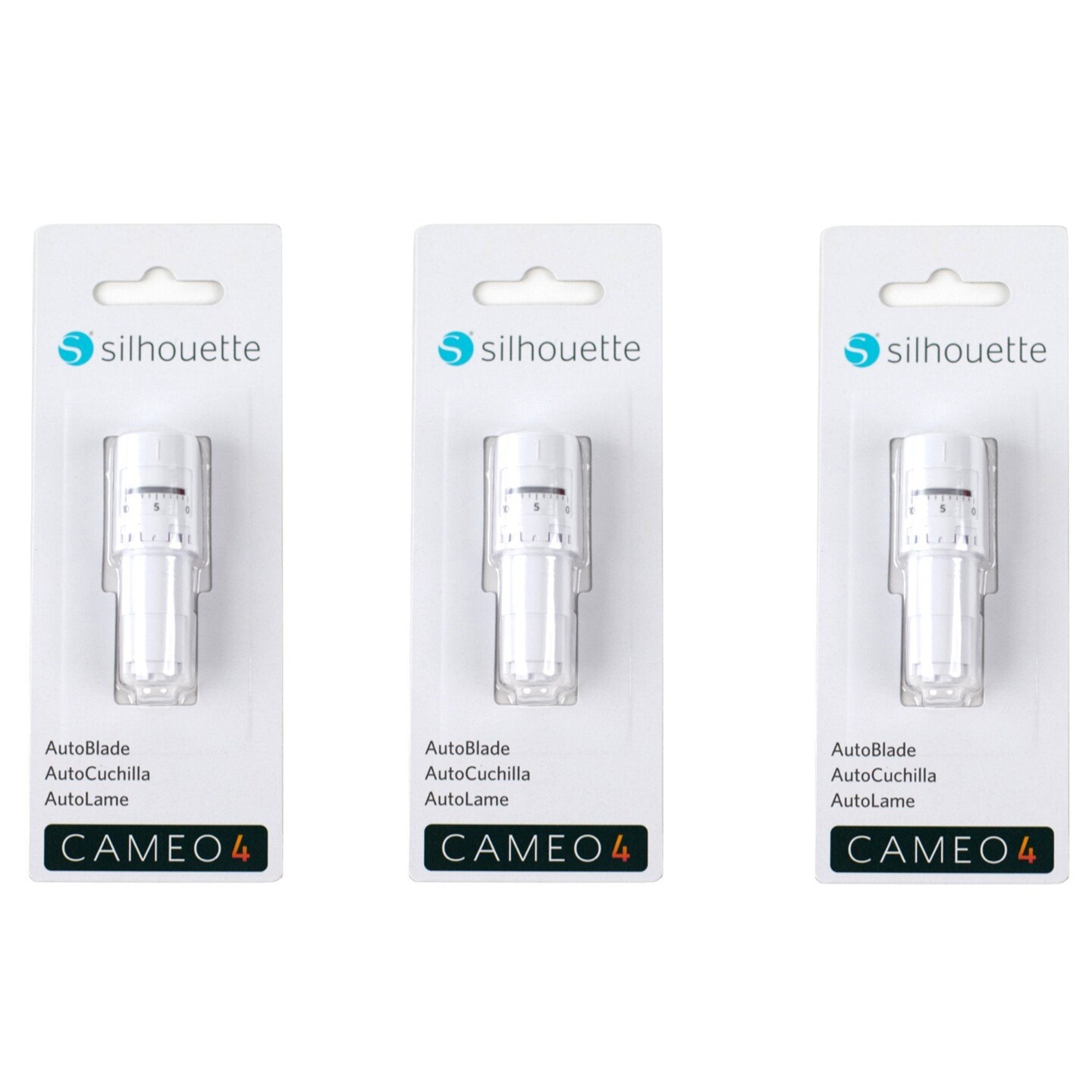 Silhouette Cameo 5, Cameo 4, Curio 2, Portrait 3 &#x26; 4 Autoblade - 3 Pack