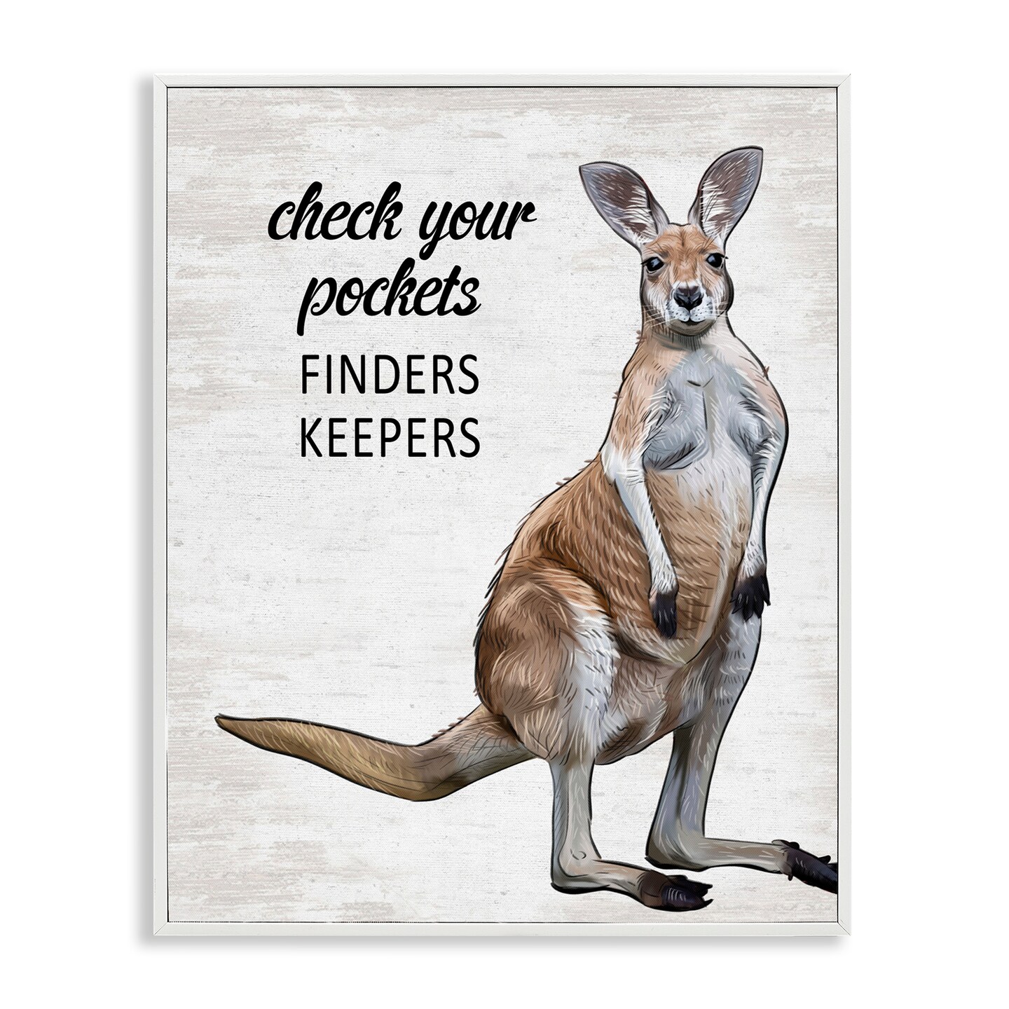 Stupell Industries Check Pockets Laundry Rule Framed Giclee Design by Lettered and Lined