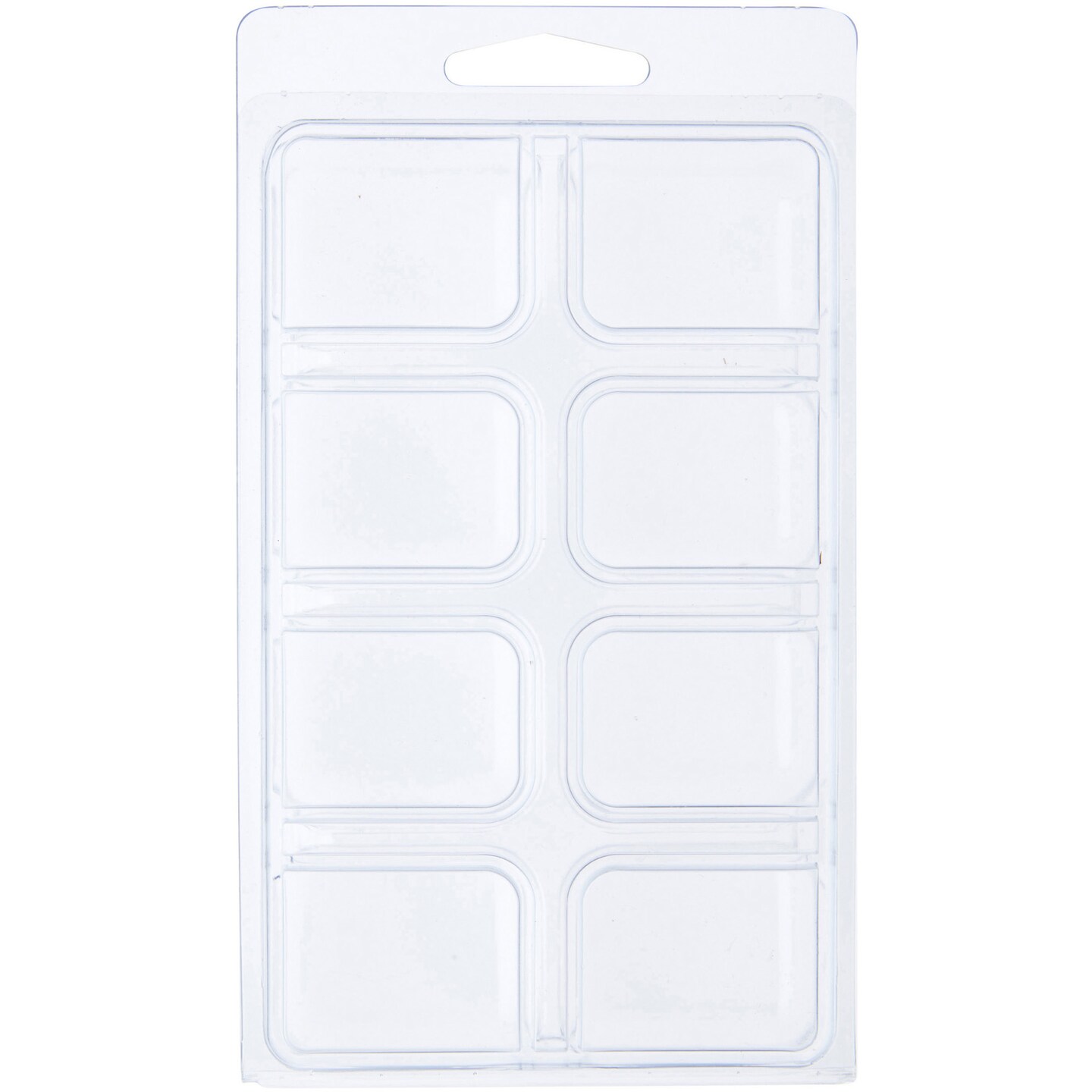 Collecting Warehouse Clear Plastic Clamshell Package / Storage Container with 8 Compartments, 0.75" H x 1.125" W x 1" D