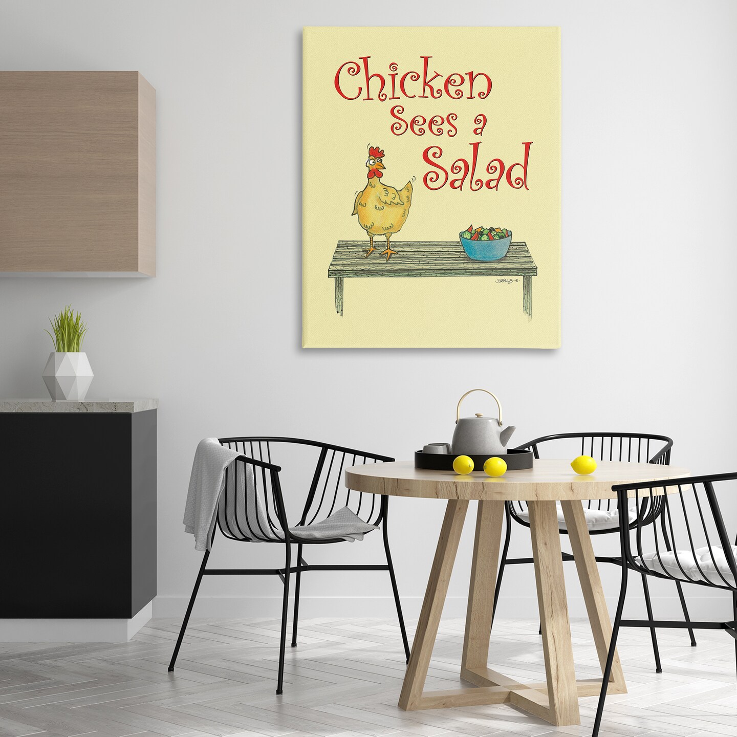 Stupell Industries Chicken Salad Vintage Pun Canvas Design by Roger Straub