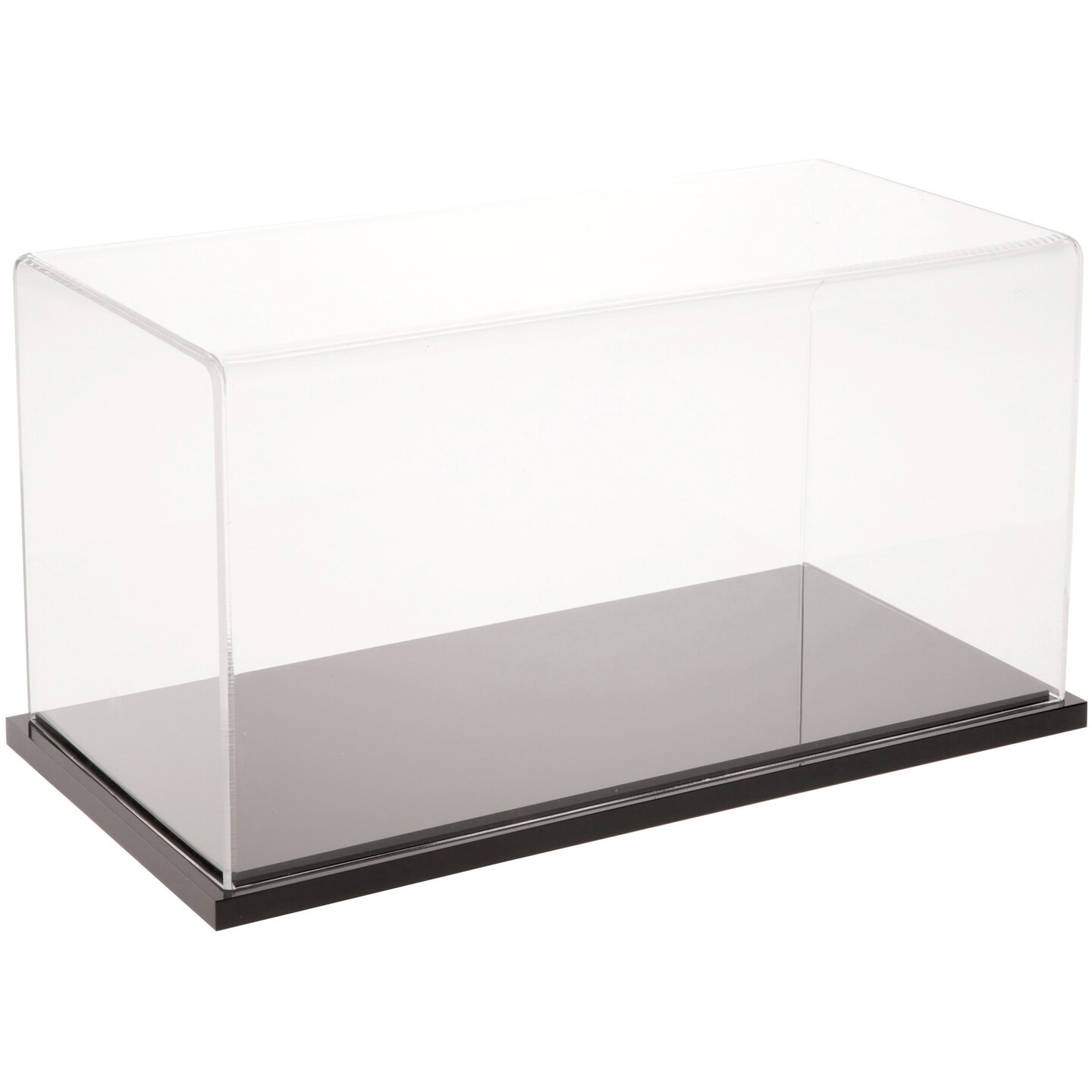 Plymor Clear Acrylic Display Case with Hardwood Base, 12&#x22; W x 6&#x22; D x 6&#x22; H
