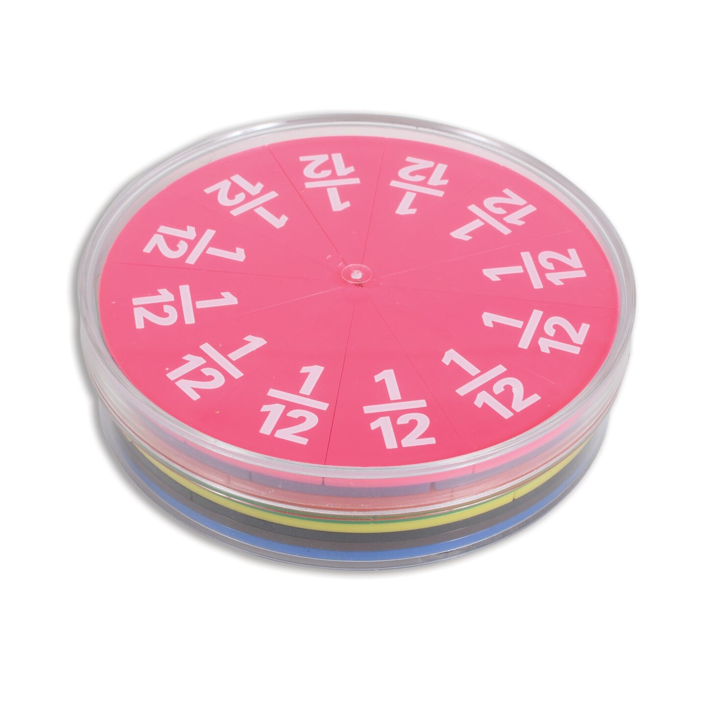Fraction Circles - Set of 51 - 9 Values &#x26; Colors