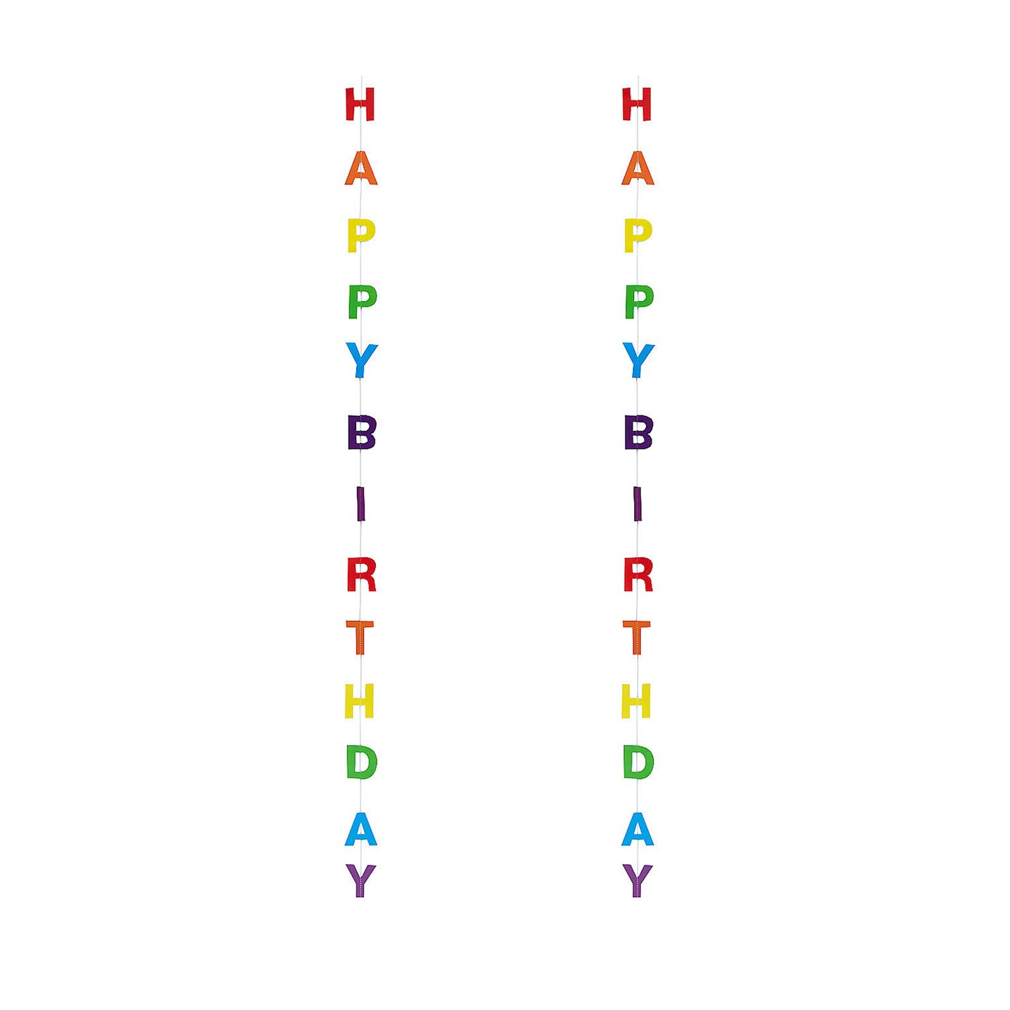Happy Birthday Balloon Tails 6 Pc.