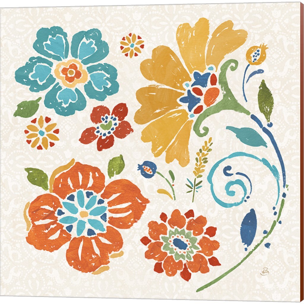 Spanish Impressions A by Daphne Brissonnet 14&#x22; x 14&#x22; Canvas Wall Art (Set of 2)