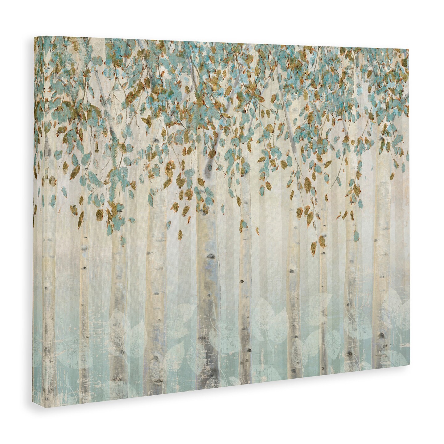 Stupell Industries Abstract Soft Forest Leaves Trees Canvas Wall Art