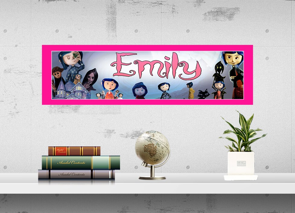 Coraline Movie - Personalized Poster with Your Name, Birthday Banner, Custom Wall Décor, Wall Art product 2