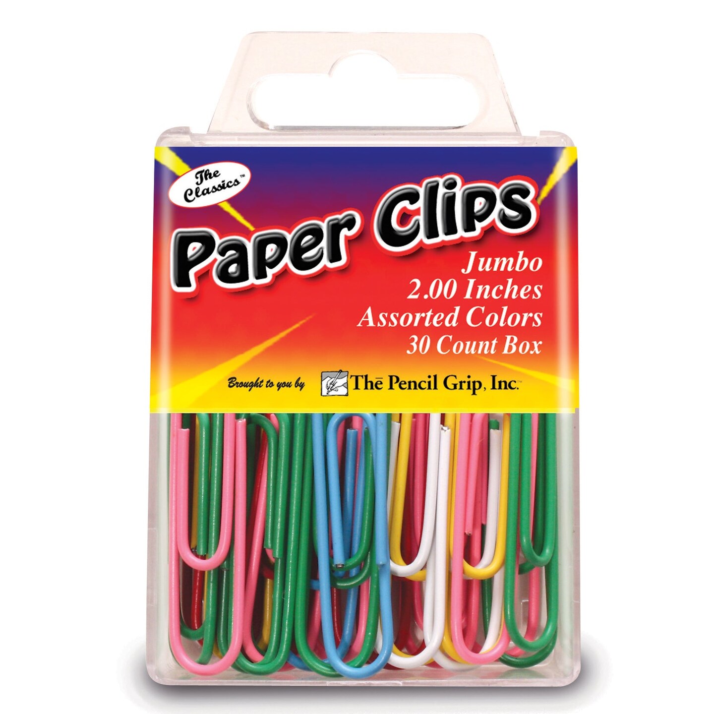 The Classics Paper Clips, 2&#x22;, Assorted Colors, Pack of 30