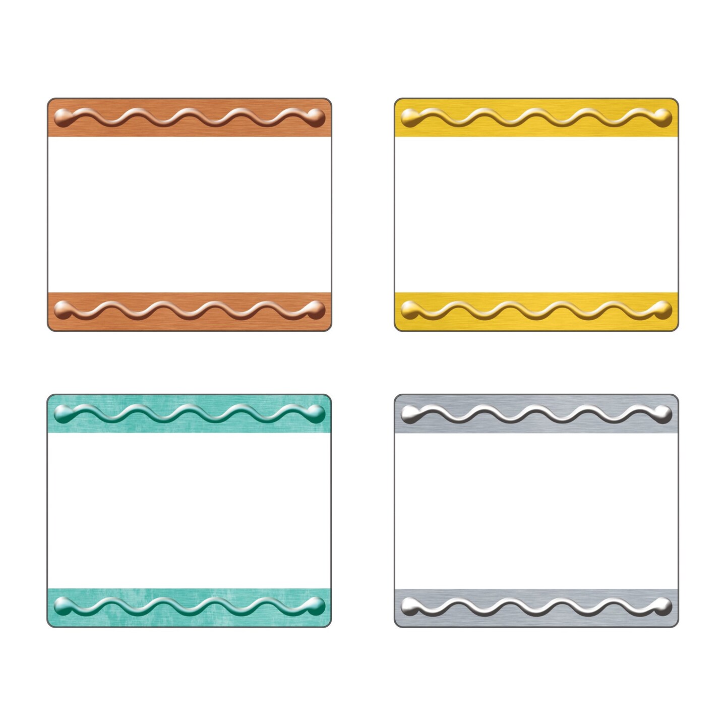 I &#x2665; Metal Embossed Terrific Labels&#x2122; Variety Pack, 36 Count