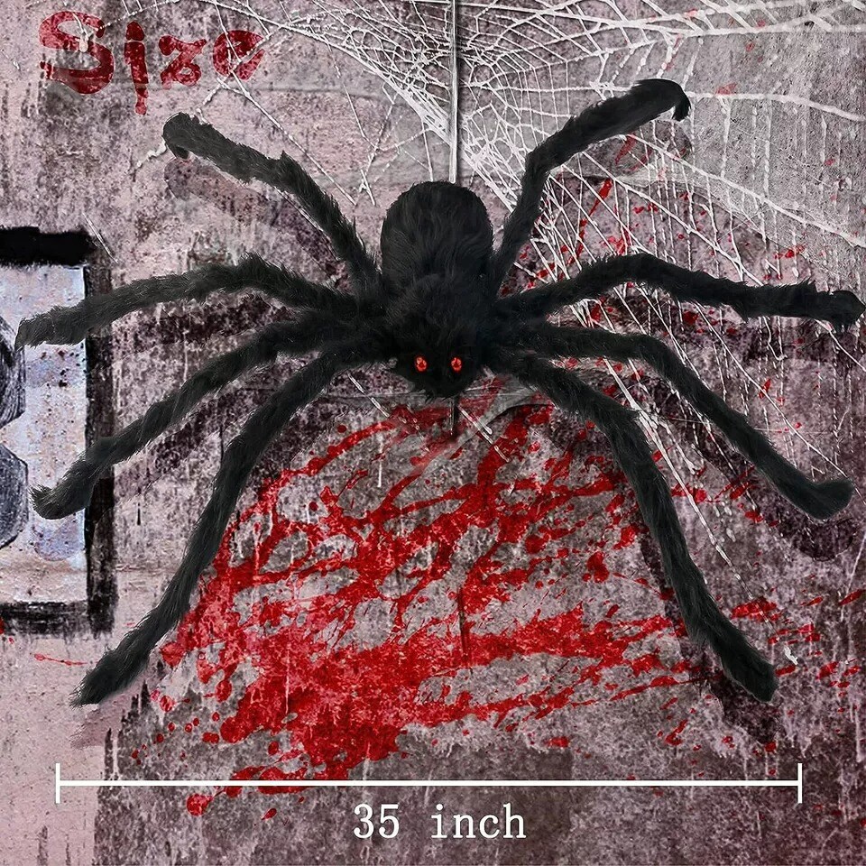 Giant Large Halloween Spider Haunted House Prop Indoor Outdoor Scary Party Decor
