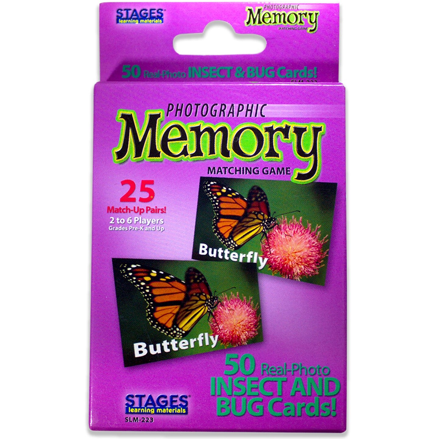 Photographic Memory Matching Game, Insects &#x26; Bugs