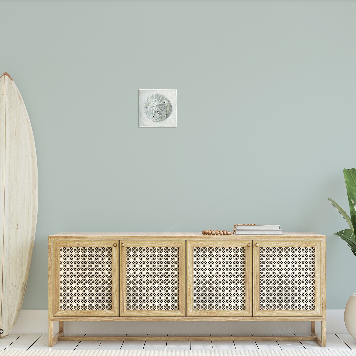 Stupell Industries Grey Sand Dollar Seashell Wall Plaque Art