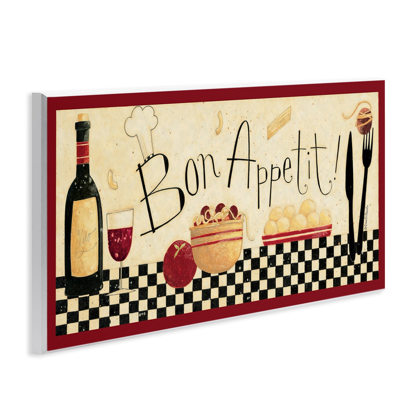 Stupell Industries Bon Appetit Traditional Kitchen Wall Plaque Art