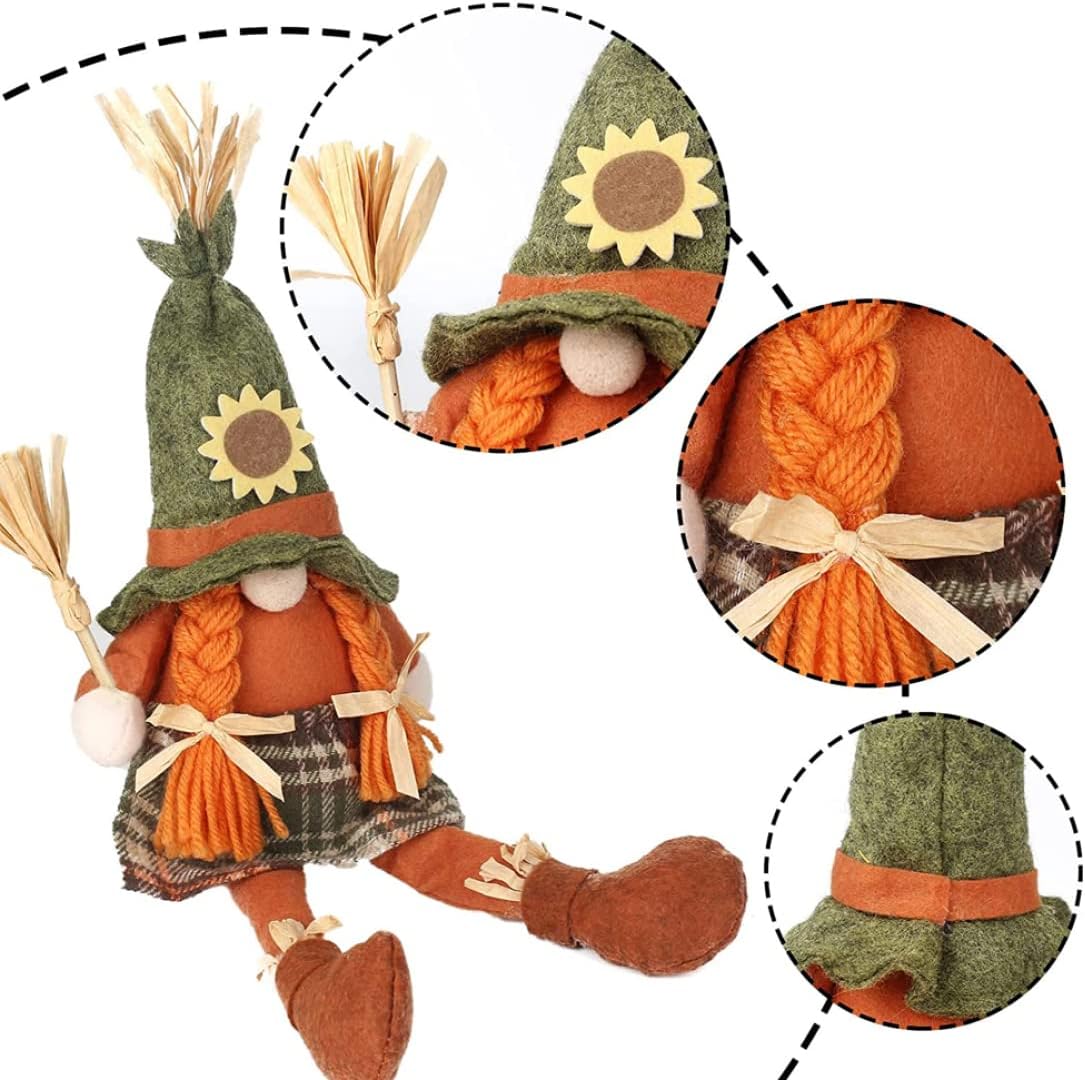 Thanksgiving Decorations, Thanksgiving Gifts, Autumn Harvest Decor for Home, Scarecrow Gnomes Plush, and Adorable Couples Ornaments