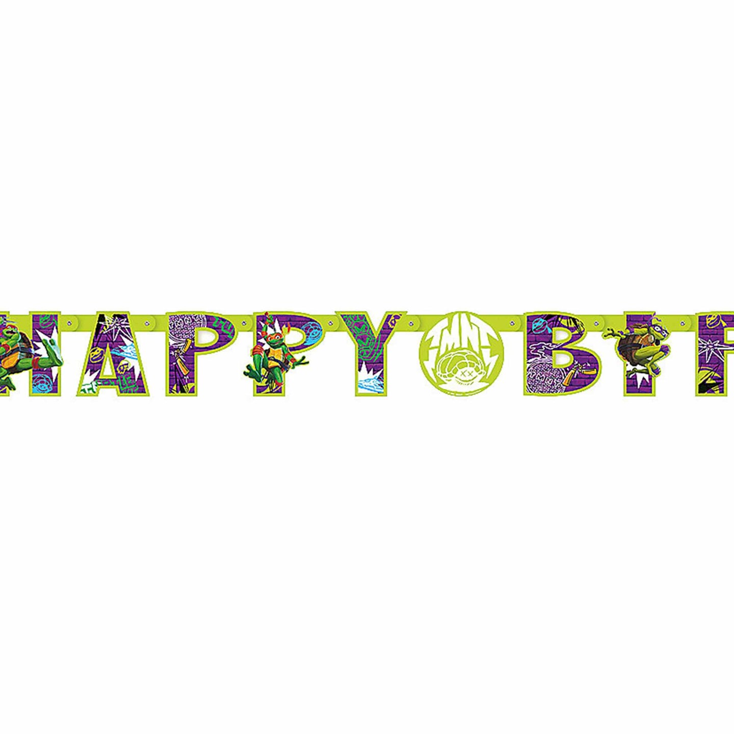 Teenage Mutant Ninja Turtles&#xAE;: Mutant Mayhem Jointed Happy Birthday Cardstock Banner