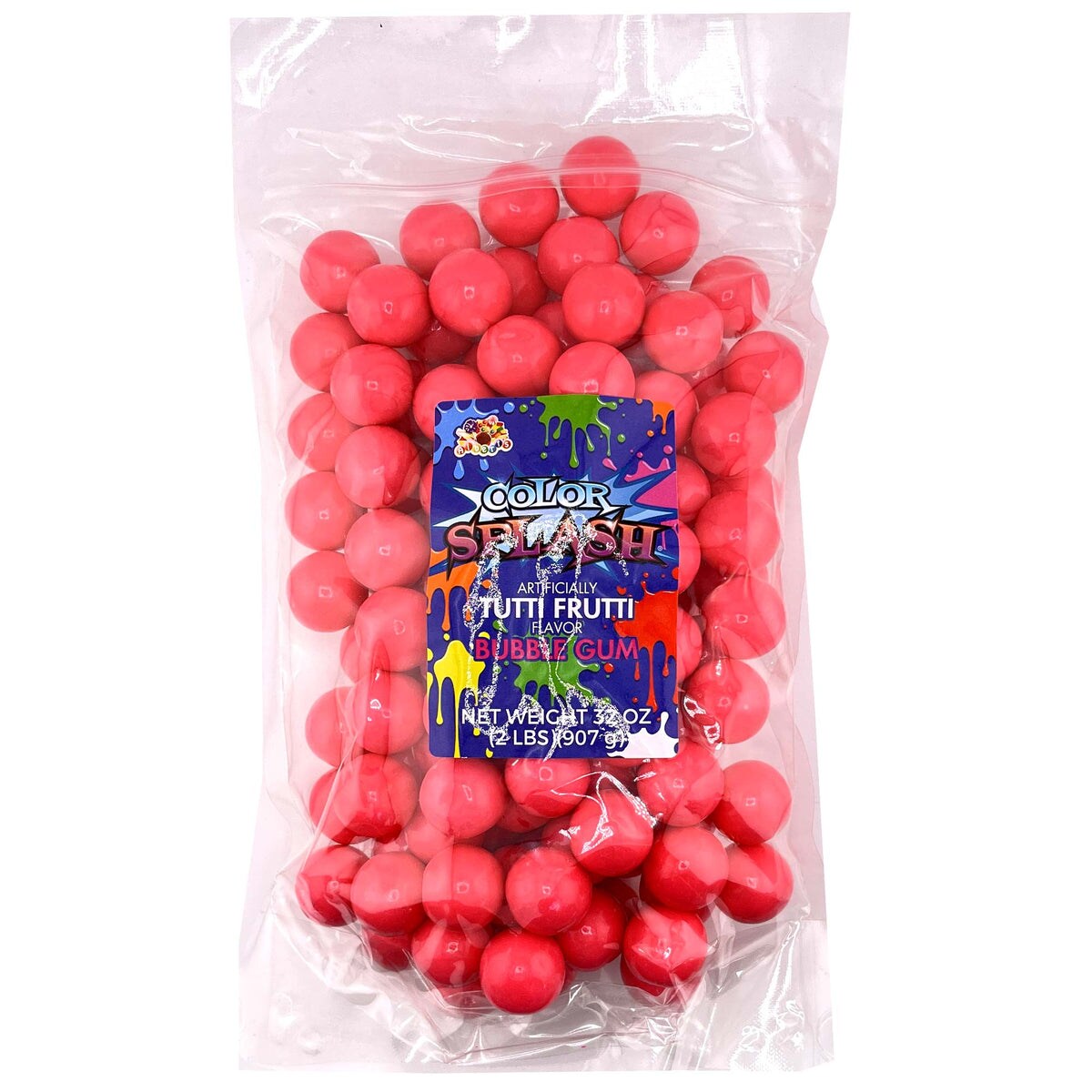 Splash 1&#x22; Gumballs Bright Pink 2Lbs
