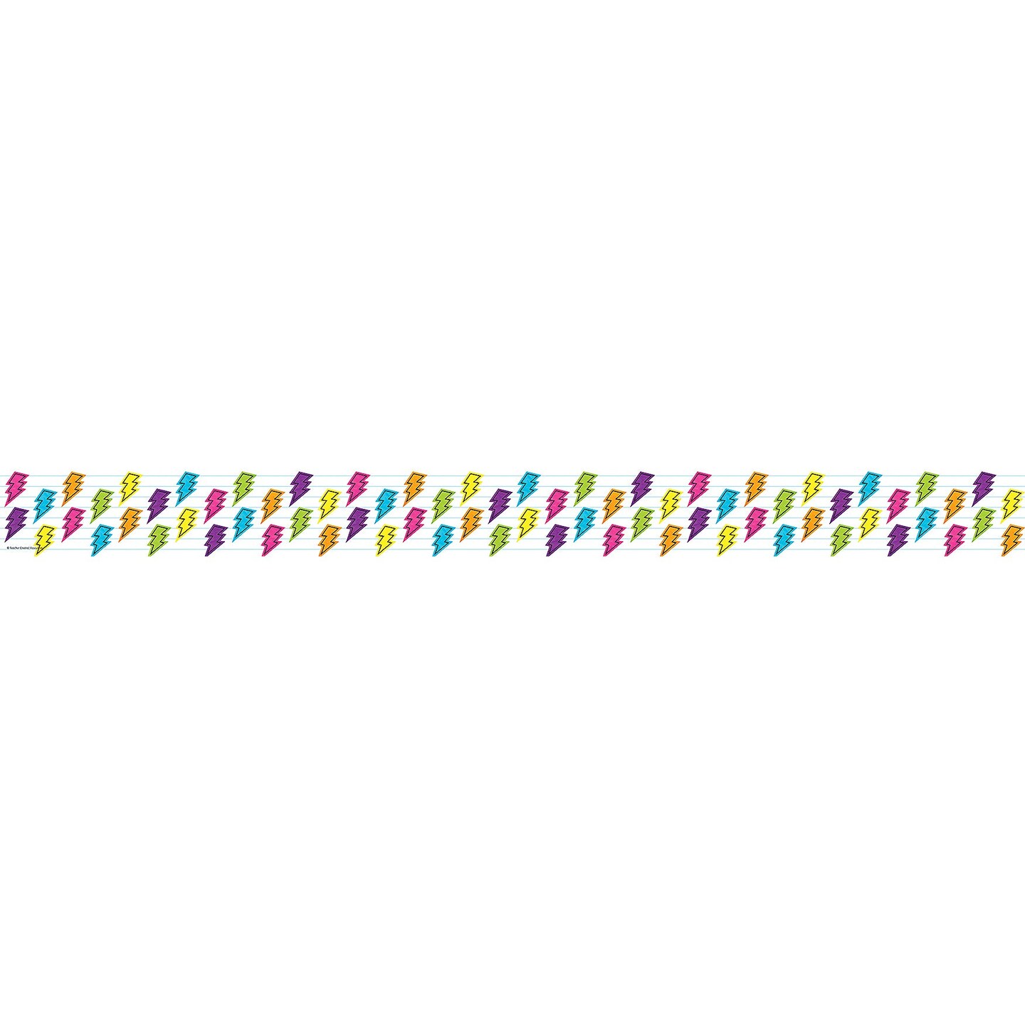 Brights 4Ever Lightning Bolts Straight Border Trim, 35 Feet