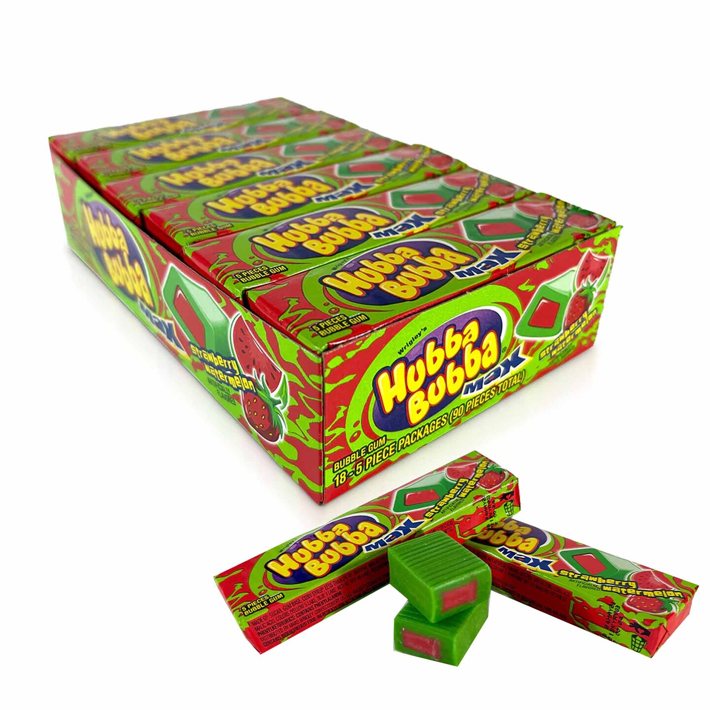 Hubba Bubba Max Straw Water 18Ct