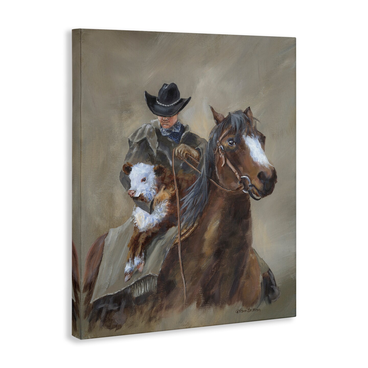 Stupell Industries Ranch Cowboy Western Horse Canvas Wall Art