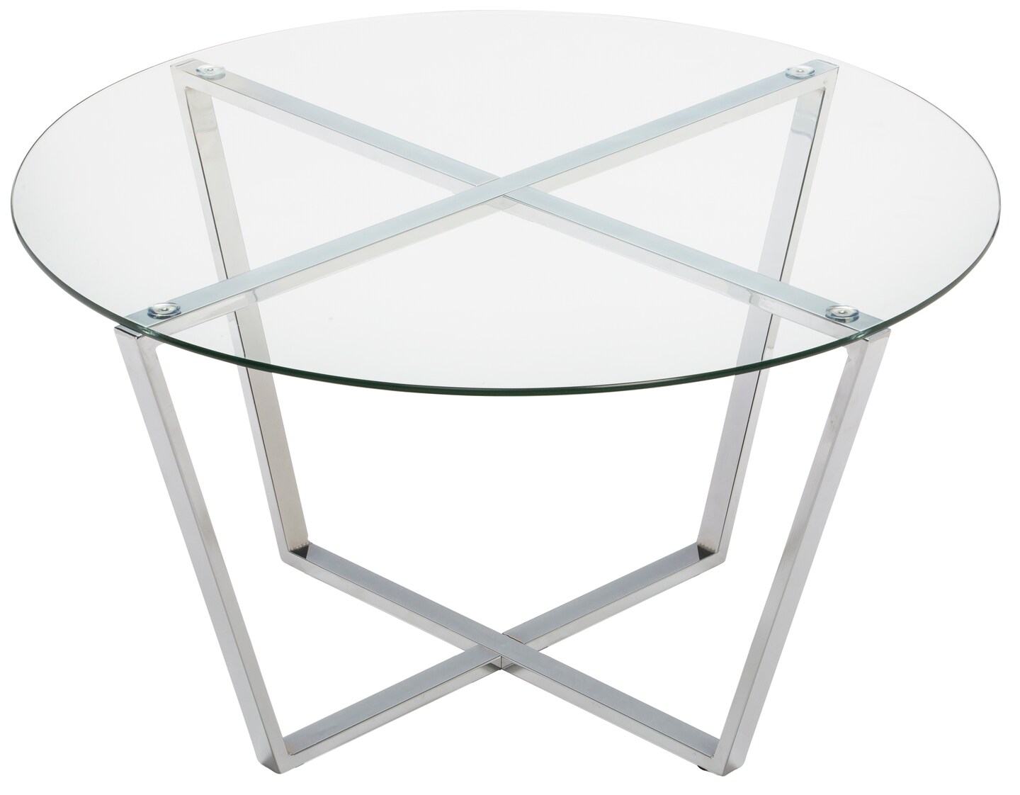 Mango Steam Round Metro Glass Coffee Table
