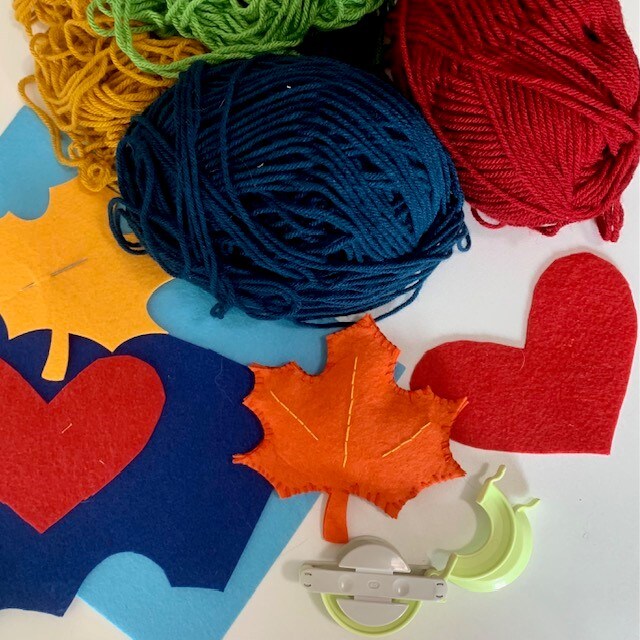 Hand Stitched Fall Garland