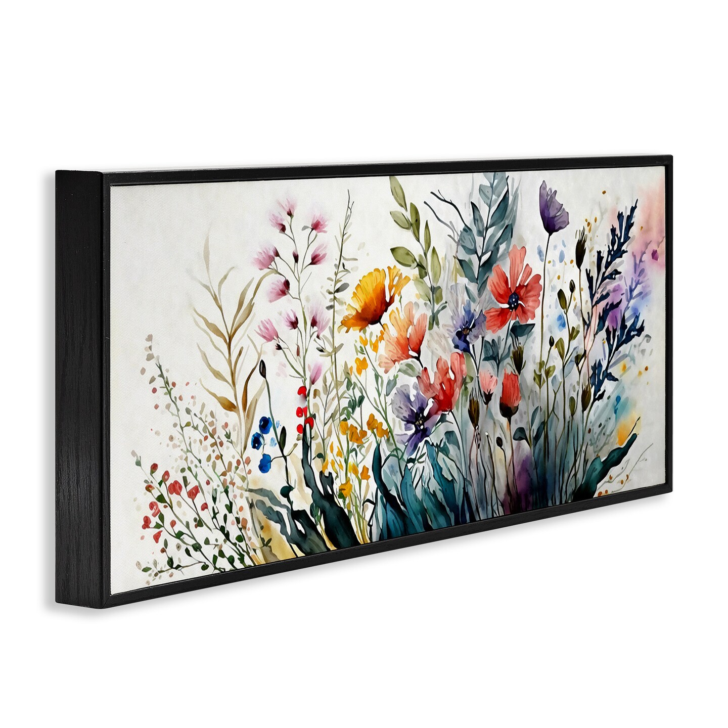 Stupell Industries Bold Floral Hues Blooming Nature Framed Giclee Art
