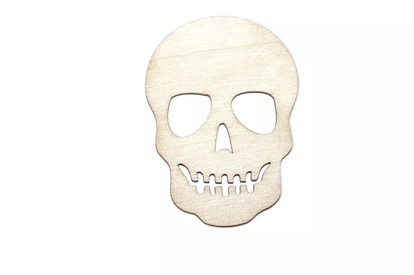 Kitcheniva 25 Pcs 2.5" Wood Skull Halloween Wooden Craft Shapes