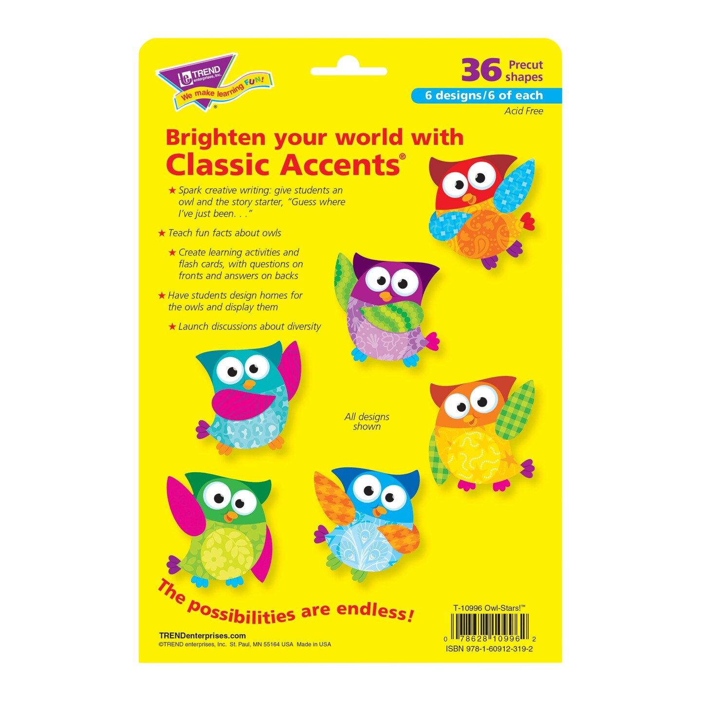 Owl-Stars!&#xAE; Classic Accents&#xAE; Variety Pack, 36 ct