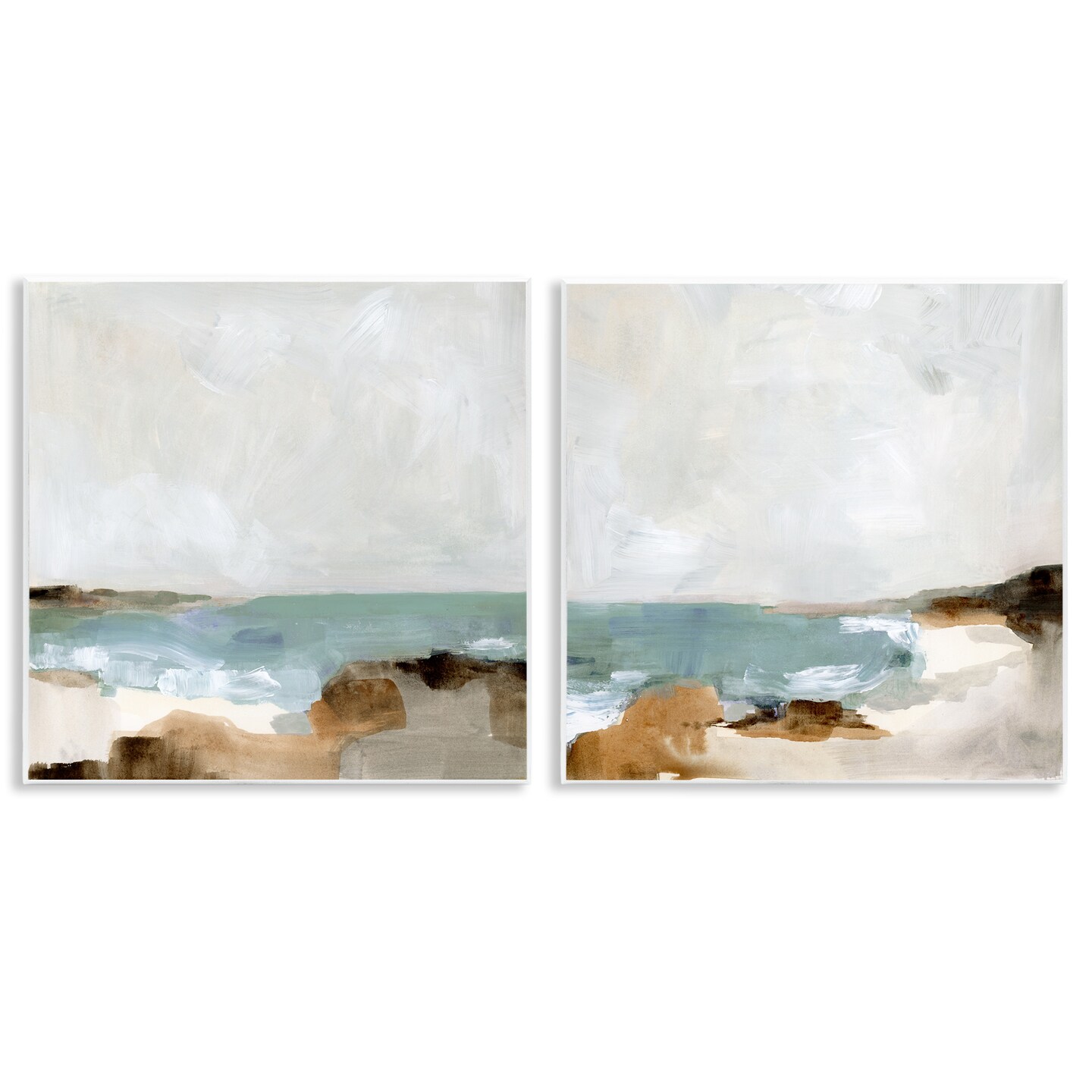 Stupell Industries Abstract Beach Cove Landscape Cliffs Wall Plaque Art
