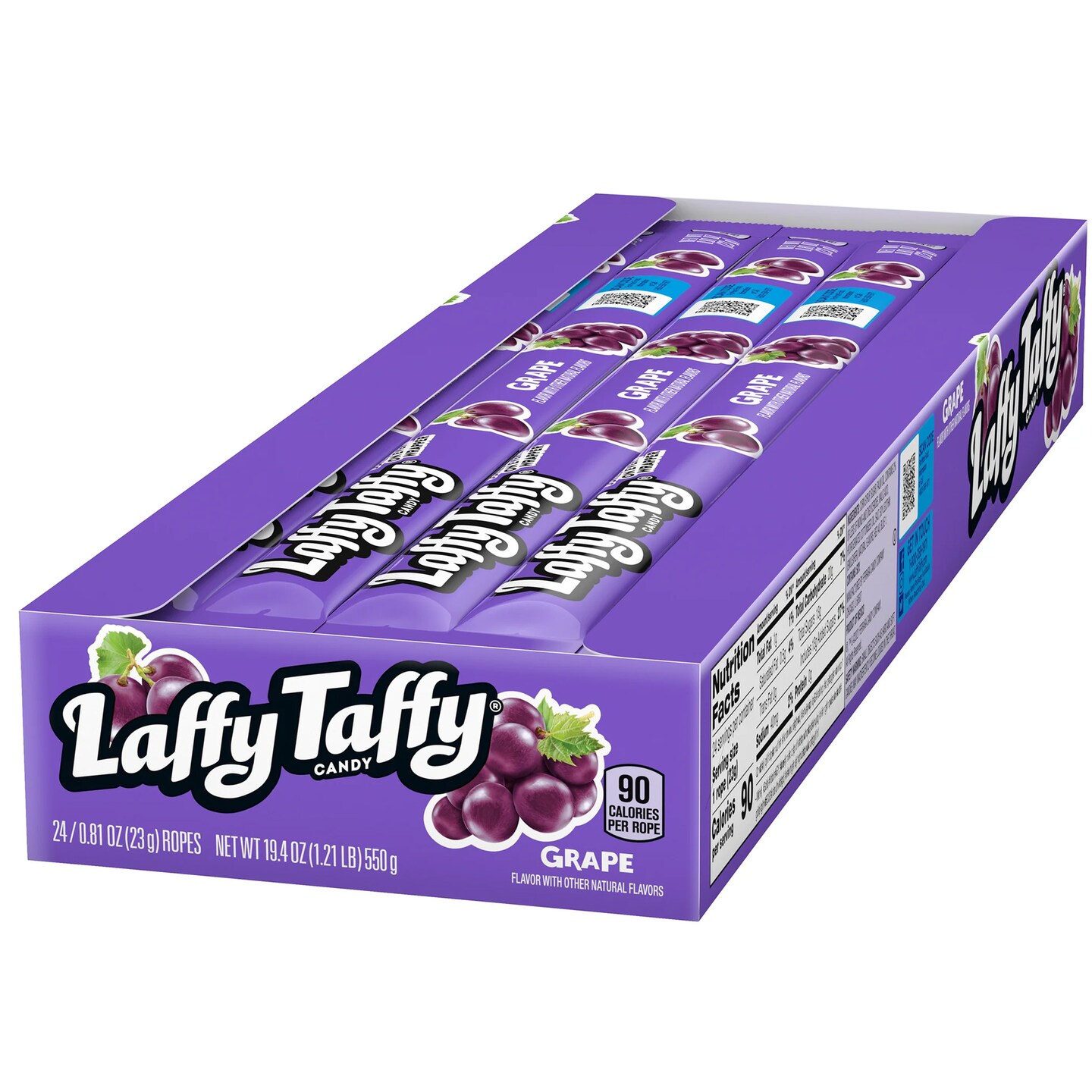 Ferrara Laffy Taffy Grape Ropes 24ct