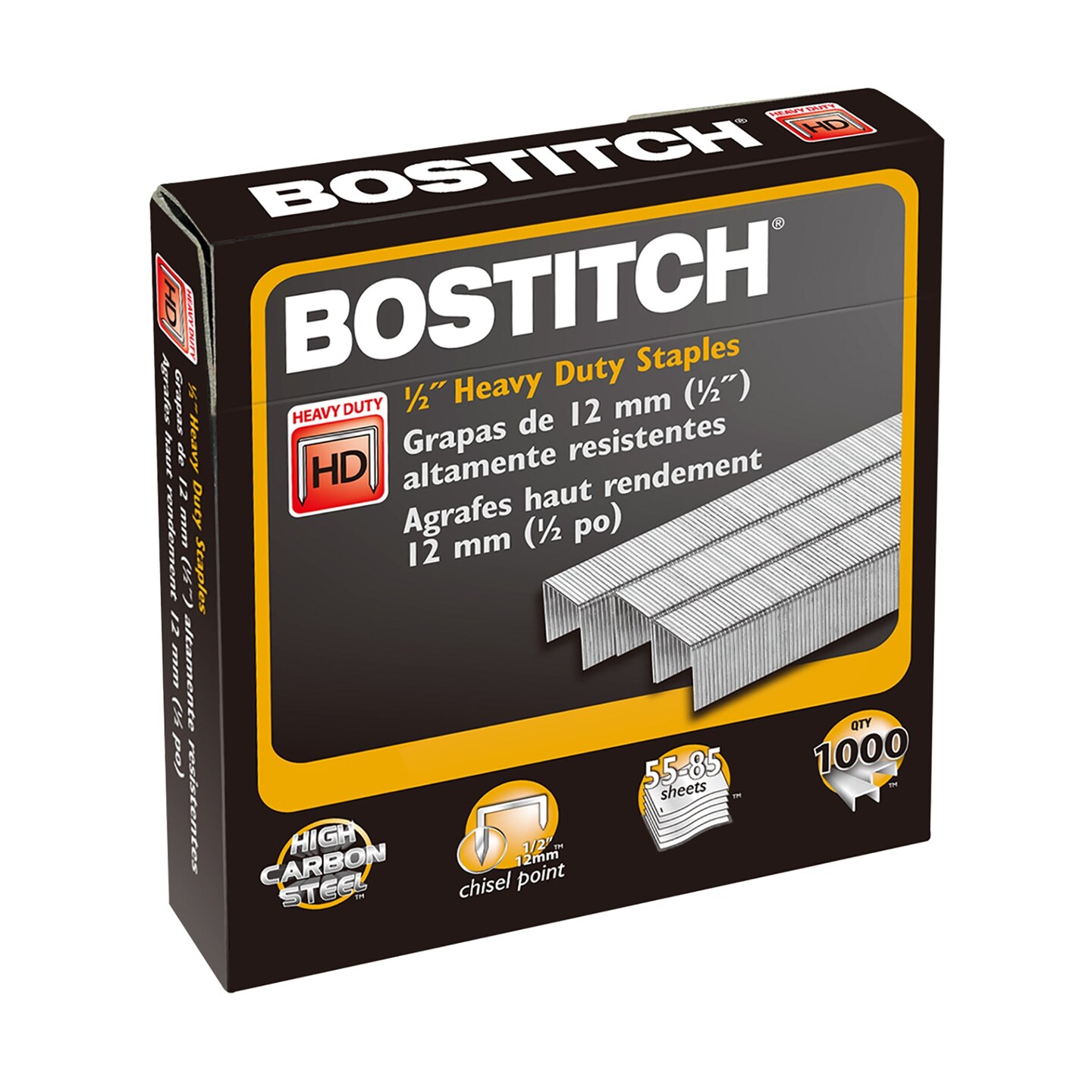 Premium Heavy Duty Staples, 1/2&#x22;, Pack of 1000
