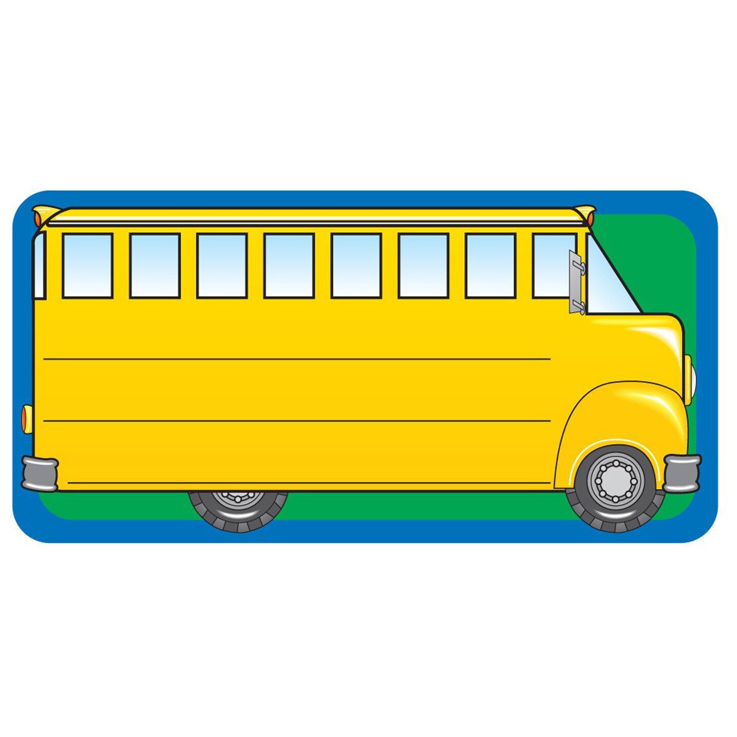 School Bus Nametags, 1-5/8&#x22; x 3-1/4&#x22; , Pack of 36