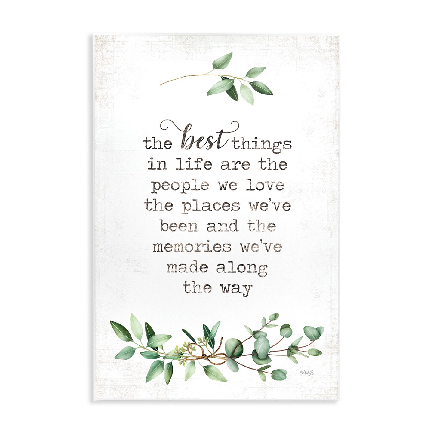 Stupell Industries Best Things In Life Sentiment Wall Plaque Art