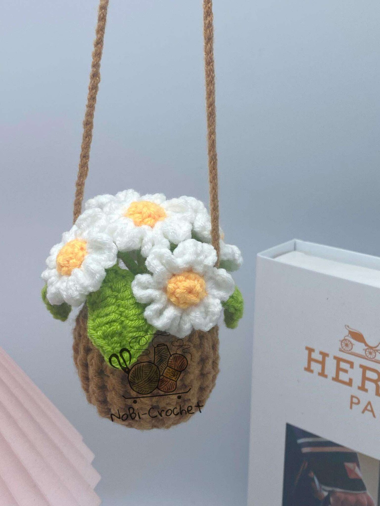 Handmade Crochet Flowers Car Hanging | MakerPlace by Michaels