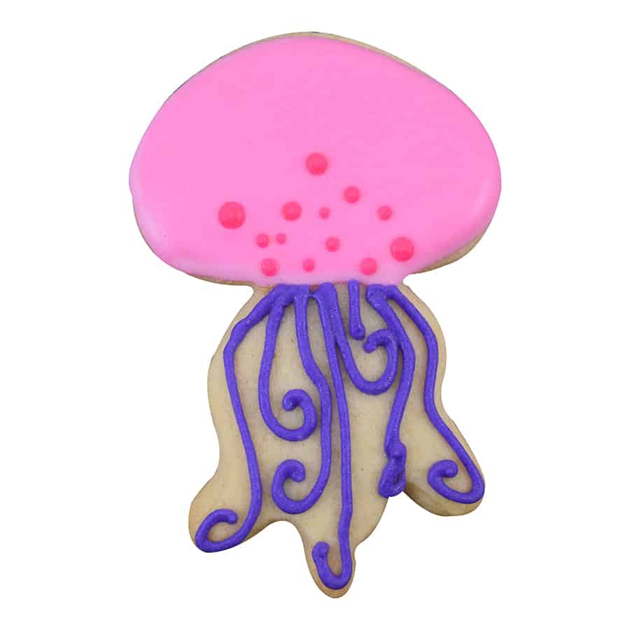 Jellyfish Cookie Cutter (White, 3.5&#x22;)