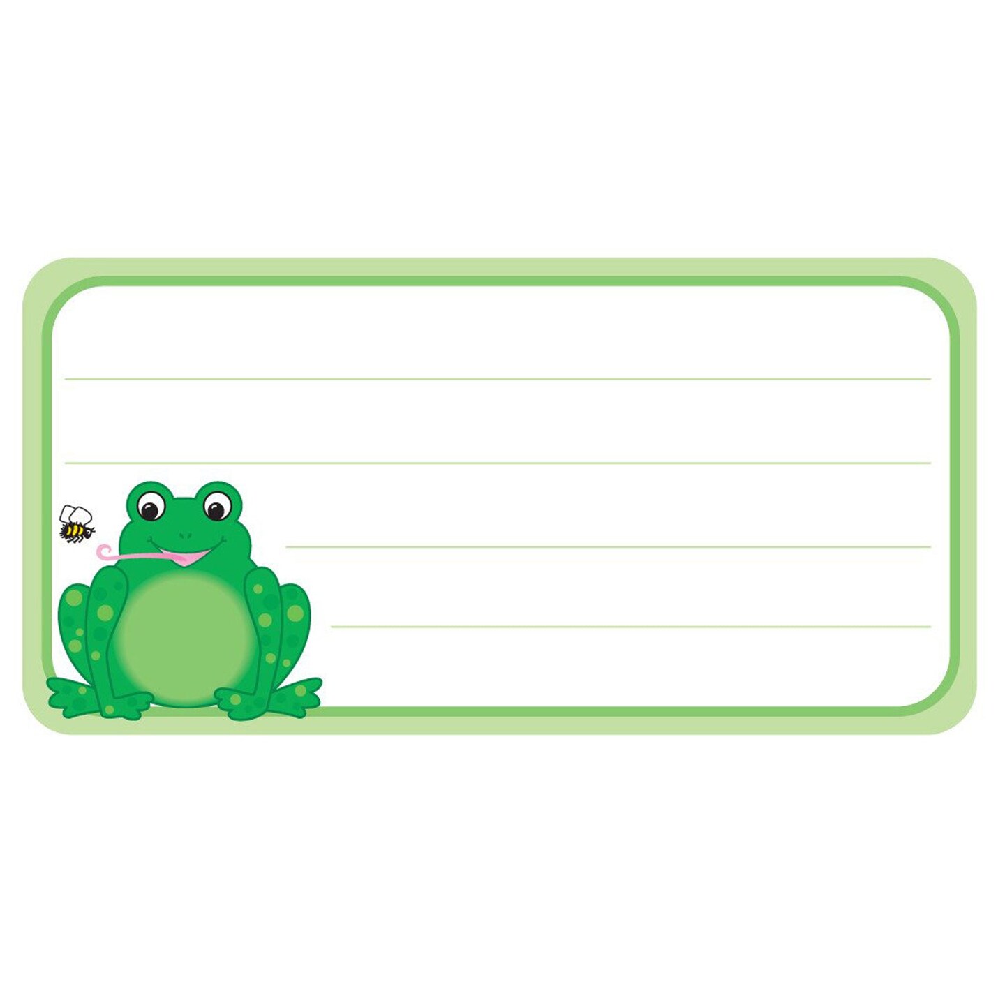 Frog Nameplates, 1-5/8&#x22; x 3-1/4&#x22; , Pack of 36