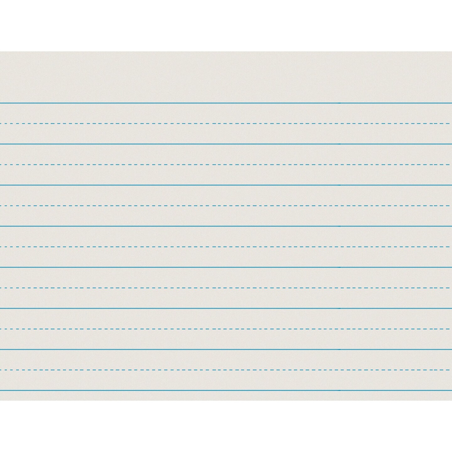 Newsprint Handwriting Paper, Alternate Dotted, Grade 1, 1&#x22; x 1/2&#x22; Ruled Long, 11&#x22; x 8-1/2&#x22;, 500 Sheets
