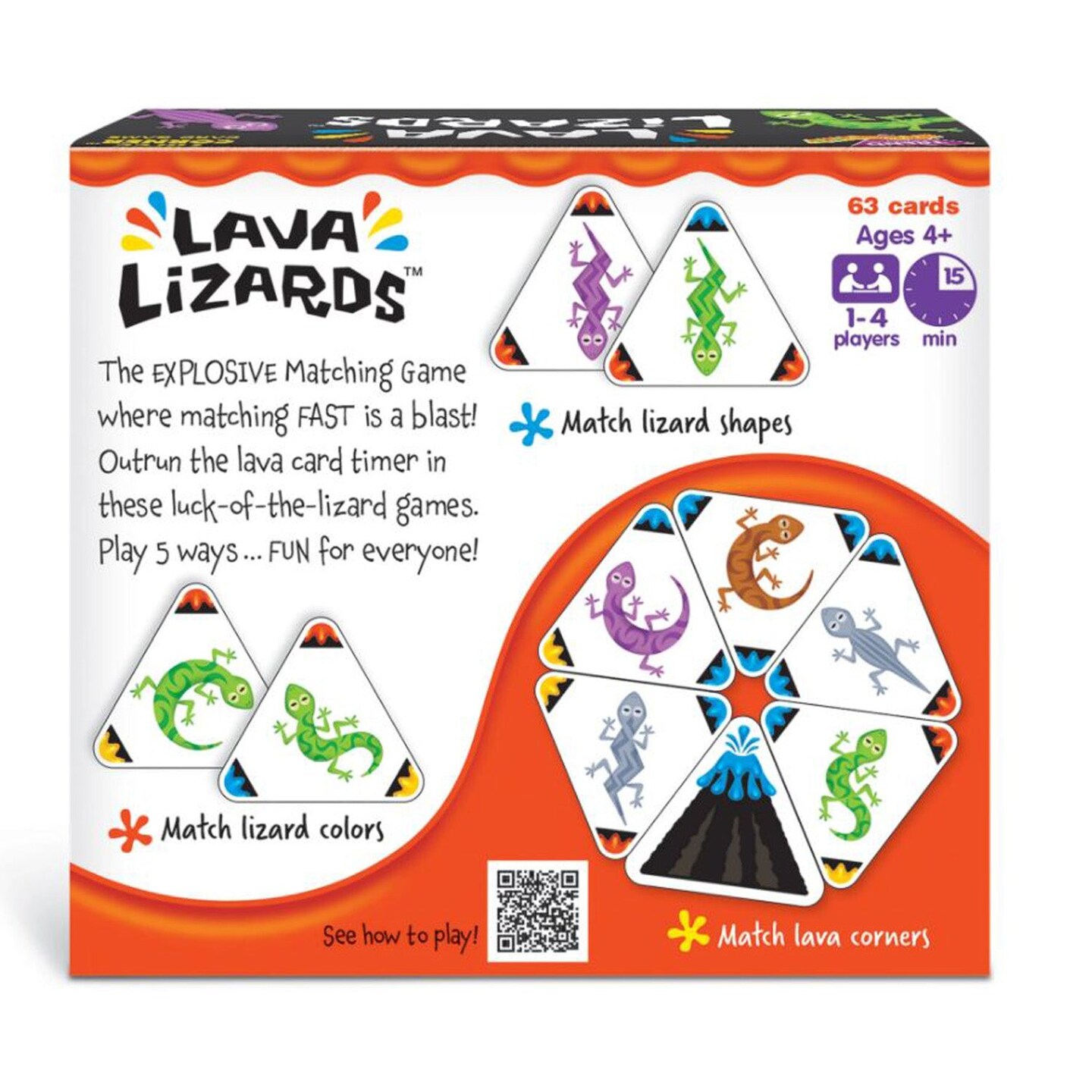 Lava Lizards&#x2122; Three Corner&#x2122; Card Game
