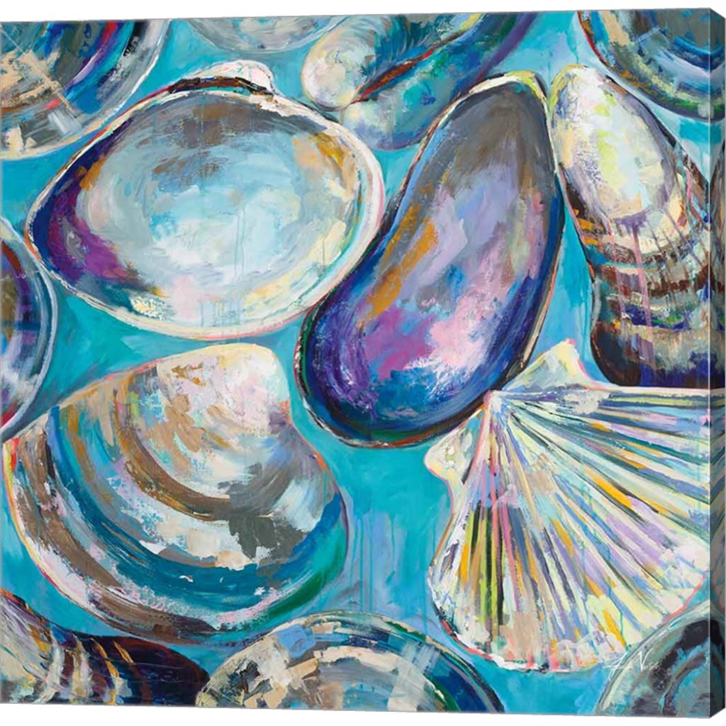 Salt Water Finds by Jeanette Vertentes 24&#x22; x 24&#x22; Canvas Wall Art