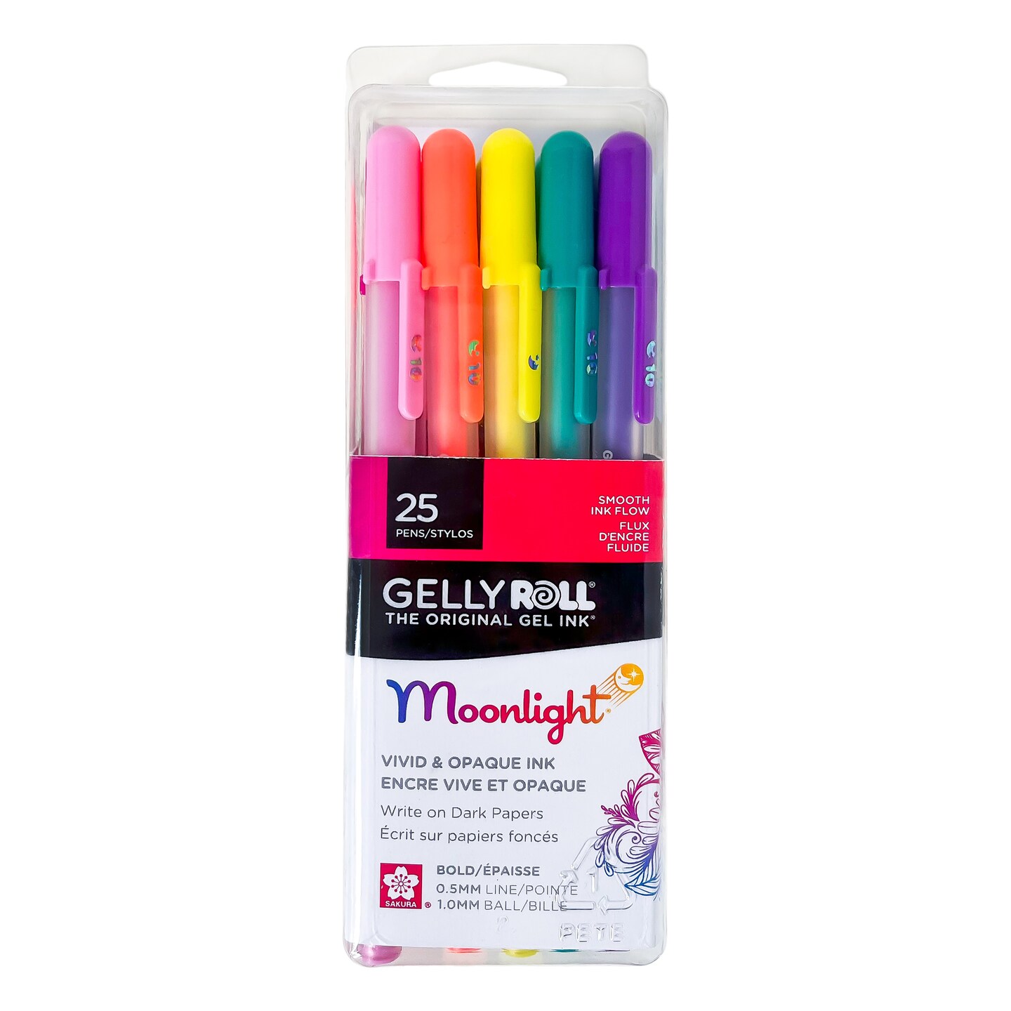 Sakura Gelly Roll Moonlight Bold Point Pens 25/Pkg-Assorted Colors