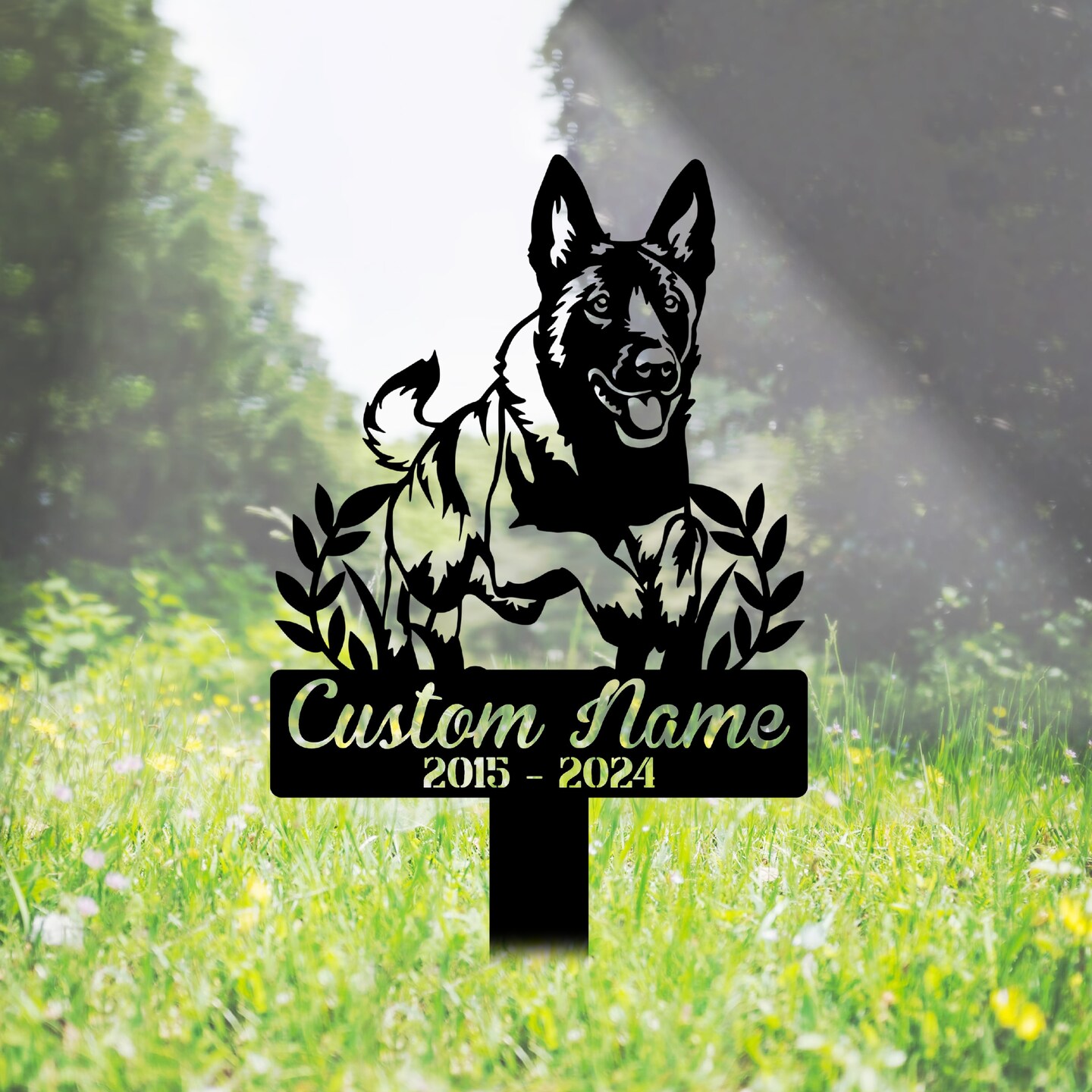 thumbnail image 2 of Personalized Dog Memorial Stake, Doberman Sign, In Loving 2 of 11